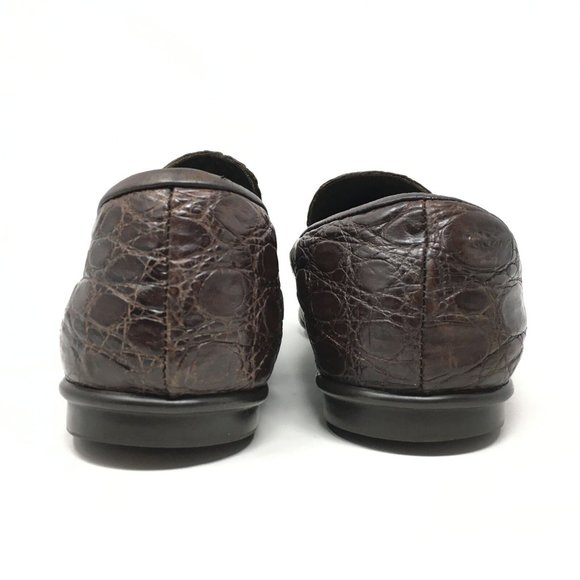 Prada Loafers Shoes Size 8/9 US Brown Crocodile main image 7